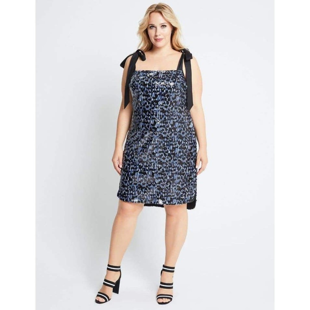 Marina Bulatkina Monaco Sequined Dress Sz 18 NWT
